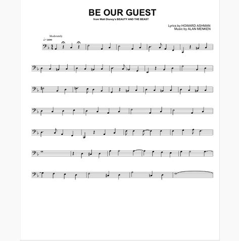 Bass Clef Music, Oboe Sheet Music Easy, Alto Clef Sheet Music Viola, French Horn Music Sheets, Trombone Sheet Music Bass Clef, Oboe Sheet Music Disney, Piano Music With Letters, Trombone Music, Trombone Sheet Music