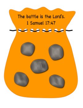 Sola Publishing - News and Feedback: Activity (Series A2 - Lesson 2): Stone Craft David And Goliath Craft, Sunday School Projects, David Goliath, Children's Church Crafts, Bible Story Crafts, Preschool Bible, 1 Samuel, Bible School Crafts, David And Goliath