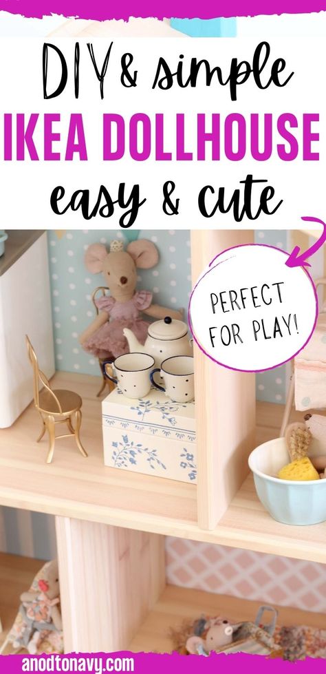 Ikea Dollhouse Furniture, Ikea Doll House Hack, Maileg Dollhouse Furniture Diy, Maileg Mouse Diy Accessories, Diy Mouse House Furniture, Sylvanian Families Diy Furniture, Diy Mouse House, Maileg Mouse House Diy, Maileg Ikea Dollhouse