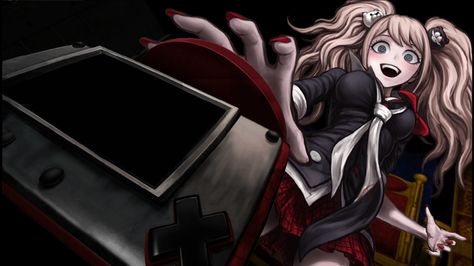 Junko Enoshima - Danganronpa Danganronpa Executions, Danganronpa Junko, Adventure Anime, Junko Enoshima, Danganronpa Trigger Happy Havoc, Danganronpa 1, Trigger Happy Havoc, Trigger Happy, Danganronpa 3