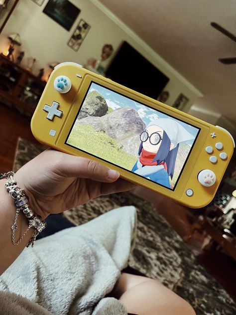 Nintendo Switch Lite Yellow Aesthetic, Switch Lite Aesthetic, Nintendo Switch Lite Aesthetic, Switch Aesthetic, Yellow Pokemon, Nintendo Lite, Pokemon Nintendo, Aesthetic Yellow, Nintendo Switch Lite