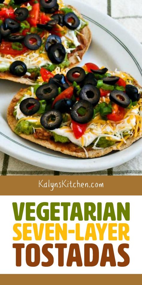 Seven Layer Dip, Low Carb Low Fat Recipes, Meatless Meal, Layer Dip, Best Low Carb Recipes, Low Carb Vegetarian, Meatless Mondays, Veggie Meals, Desserts Vegan