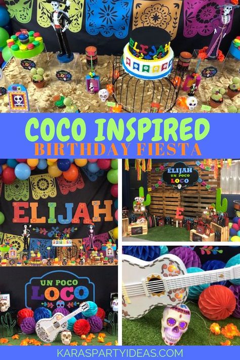 Coco Bday Party Ideas, Coco Party Games, Coco Pumpkin, Colorful Balloon Arch, Pixar Birthday, Coco Birthday Party, Board Backdrop, Disney Parties, Coco Birthday