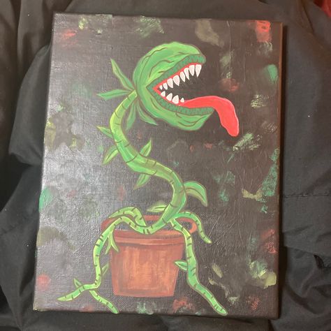 Venus Fly Trap Monster, Monster Painting, Fly Trap, Venus Fly Trap, Fly Traps, Painting Art Projects, Painting Art, Moose Art, Art Projects