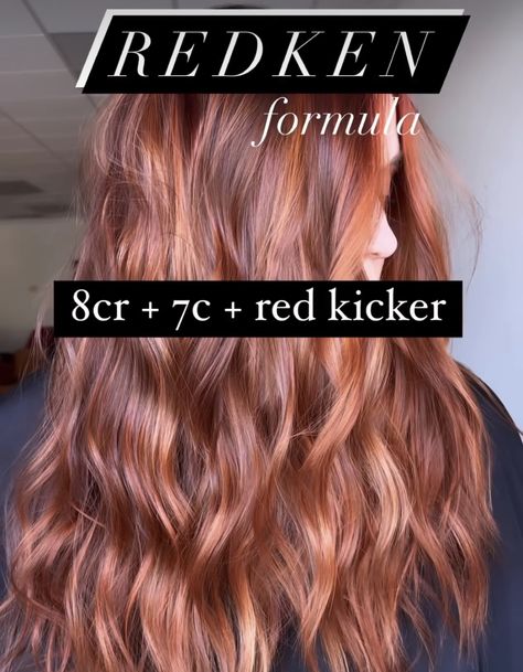 Pulpriot Formulas, Redken Cowboy Copper Formula, Red Hair Toner, Toning Formulas, Haircolor Formulas, Brownish Red Hair, Redken Formulas, Toner Formulas, Hair Color Placement