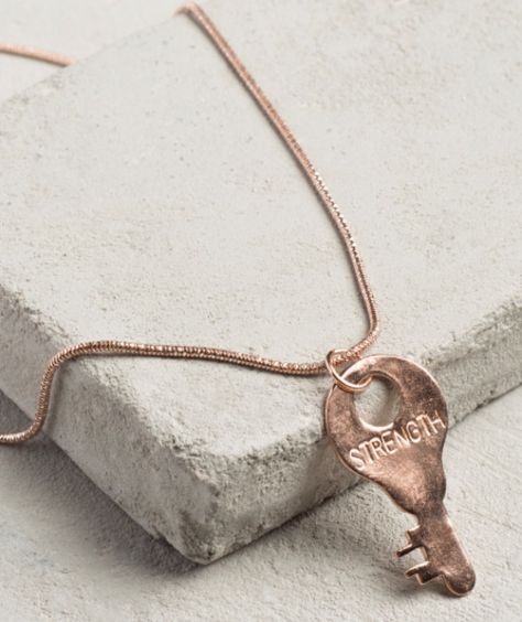 The Giving Key donates a portion of sales to homeless shelters across the nation, and helps provide education and jobs to those who need them. Giving Keys, Key Jewelry, Your Word, Key To My Heart, Key Necklace, Sustainable Jewelry, Jewelry Business, Rose Gold Necklace, Metal Necklaces