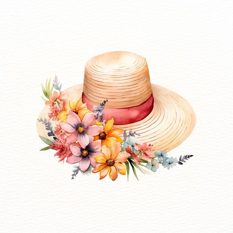 Maroon Hat Outfit, Hat Outfit Summer, Maroon Hat, Hat Clipart, Summer Straw Hat, Embroidery Bags, Straw Hats, Beach Inspired, Beach Hat