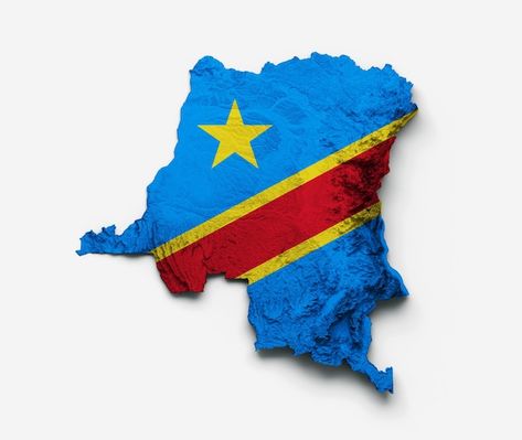 Photo carte du congo drapeau du congo re... | Premium Photo #Freepik #photo #patriotique #drapeau-national #topographie #country-flag Congo Flag, Making The First Move, 3d Photo, Congo Kinshasa, Image Editing, 3d Illustration, Eu Flag, Premium Photo