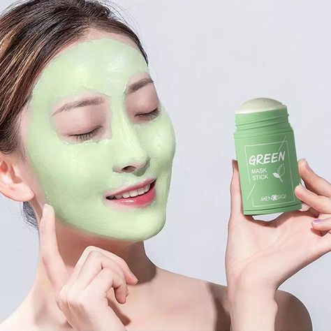 Green Mask, Clay Mask, Oil Control, Deep Cleansing, Green Tea, Facial, Acne, Mask, Tea