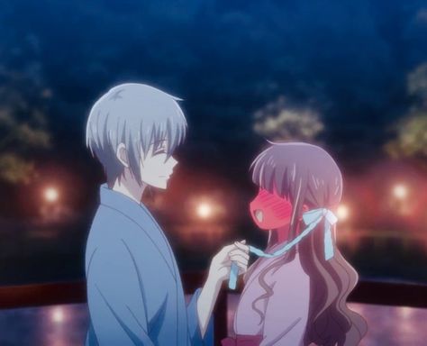 Yuki And Tohru, Yuki Fruits Basket, Final Fantasy Aerith, Yuki Sohma, Tohru Honda, Lovely Complex, Fruits Basket Anime, Anime Reviews, Fruits Basket