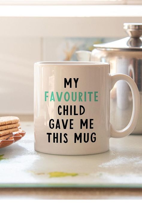 Dad Mug Ideas, Father’s Day Mug, Mum Mug, Fathers Day Mugs, Dad Mug, Dad Birthday Gift, Dad Birthday, Favorite Child, Pottery Painting