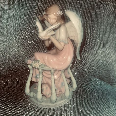 Porcelain Statue/ Gorgeous/ Brand New, Never Used/ Hand Painted/ / Please See Video/ Angelcore Room, Free Lebanon, Catholic Guilt, Clay Statue, 7 Virtues, Porcelain Statue, Living Dolls, Cute Room Ideas, Classy Aesthetic