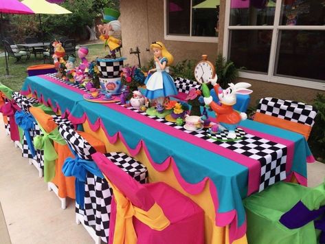 Wonderland Party Theme, Wonderland Decorations, Wonderland Party Decorations, Alice In Wonderland Decorations, Alice In Wonderland Tea Party Birthday, Onederland Birthday Party, Wonderland Alice, Wonderland Birthday, Alice Tea Party