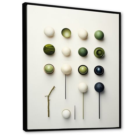 Designart "Minimalism Golf Tees II" Golf Framed Wall Art Prints - Bed Bath & Beyond - 38976166 Black Picture Frames, Golf Tees, Gold Picture Frames, Framed Canvas Art, Online Art Gallery, Wrapped Canvas Art, Art Sur Toile, Framed Wall, Bed Bath Beyond