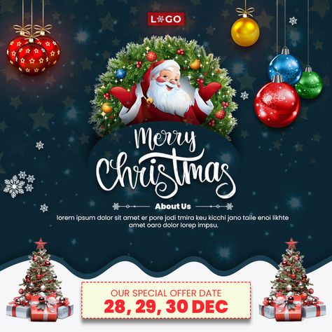 Happy Christmas Poster, Merry Christmas Poster Design Ideas, Marry Christmas Poster, Merry Christmas Creative Ads, Christmas Poster Design Graphics, Christmas Social Media Design, Merry Christmas Poster Design, Christmas Creative Ads, New Year Banner Design