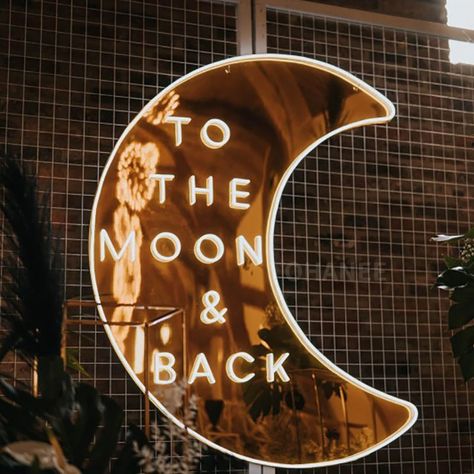 Factory Direct Wedding Personalized Gifts Custom To the moon and back Mirror Led Acrylic Neon Signs Decor Art Lights| | - AliExpress Neon Signs Wedding, Signs For Wedding, Ceiling Types, Lights Wedding Decor, Neon Moon, Neon Decor, Event Sign, Wedding Neon Sign, Future Wedding Plans