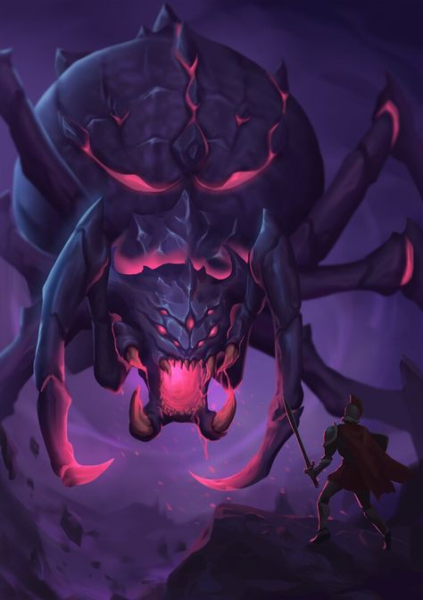 ArtStation - Spider Monster, Huy Nguyen Dinh Monster Hybrid, Card Game Illustration, Spider Monster, Hybrid Creature, Monster Cards, Game Illustration, Game Logo, Card Game, Card Art