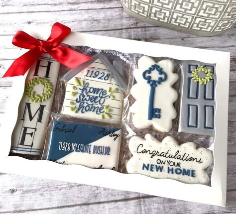 Realtor Cookies Decorated, New Home Cookies Decorated, Moving Cookies, Real Estate Cookies, New Home Cookies, Realtor Cookies, Housewarming Cookies, Holiday Cookie Gift, House Cookies