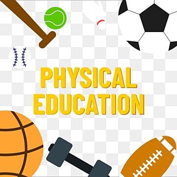 Physical Education Background Design, Project Border, Yoga Background, Education Clipart, Pe Class, Running Silhouette, Science Stickers, Vector Border, Education Templates