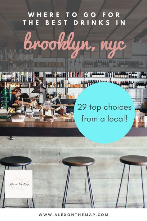 Deciding which bars in Brooklyn to check out can be a challenge--there are so many options! Whether you are looking for beer or cocktails, these Brooklyn bars are quirky, affordable, and can't be missed! #brooklyn #newyork #nyc Best Bars In Brooklyn, Brooklyn Newyork, Best Cocktail Bars, Best Drinks, Dessert Items, Strawberry Mojito, Nyc Bars, Island Bar, Best Bars