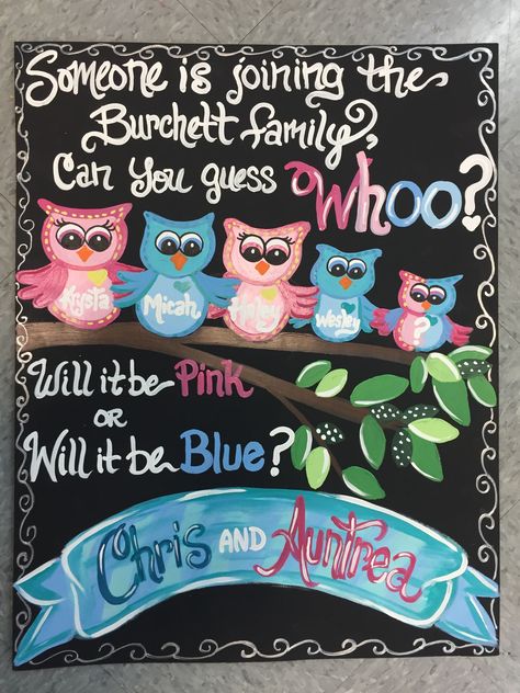 I painted this adorable sign for a gender reveal party. Babymoon Photos, Babymoon, Reveal Party, Family Car, Sign Ideas, Reveal Parties, Gender Reveal Party, Photo Shoot Ideas, Painting Projects