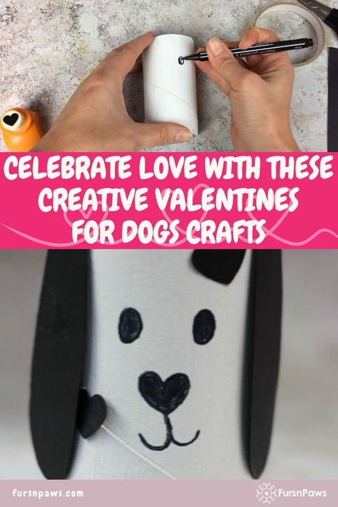 Dog valentines craft Crafts To Do With Dogs, Dog Arts And Crafts, Valentines Craft Ideas, Dogs Crafts, Craft Diy Ideas, Dog Craft, Puppy Valentines, Dog Valentine, Valentines Day Dog