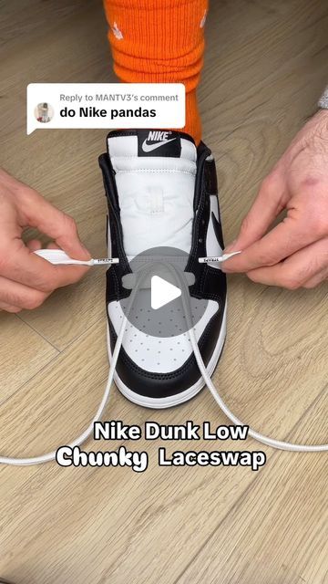 Strapz Premium Sneaker Laces on Instagram: "What sneaker should I laceswap with these Strapz Extra Wide Laces next? 🤔👀

#nikedunk #dunklows #pandadunks #chunkylaces #laceswap #lacingtutorial #asmr #shoelace #sneakers" Dunk Lows, Lacing Sneakers, Nike Dunk Low, Dunk Low, Nike Dunks, Shoe Laces, Nike, Lace, Sneakers