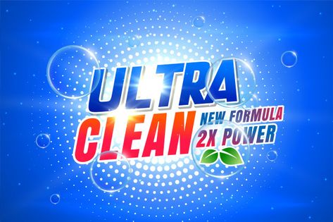 Laundry detergent packaging for ultra clean | Free Vector #Freepik #vector #freebackground #freelabel #freewater #freetemplate Detergent Packaging, Background Label, Soap Packaging Design, Smart Packaging, Cleaning Logo, Washing Powder, Pop Display, Soap Packaging, Flower Background Wallpaper