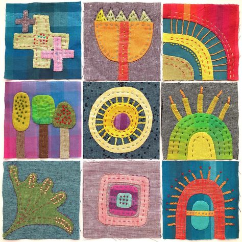 Jo Avery (@joaverystitch) | Instagram Flower Applique Patterns, Abstract Art Quilt, Applique Tutorial, Abstract Embroidery, Fiber Art Quilts, Sampler Quilts, Upcycle Sewing, Applique Quilting, Sampler Quilt