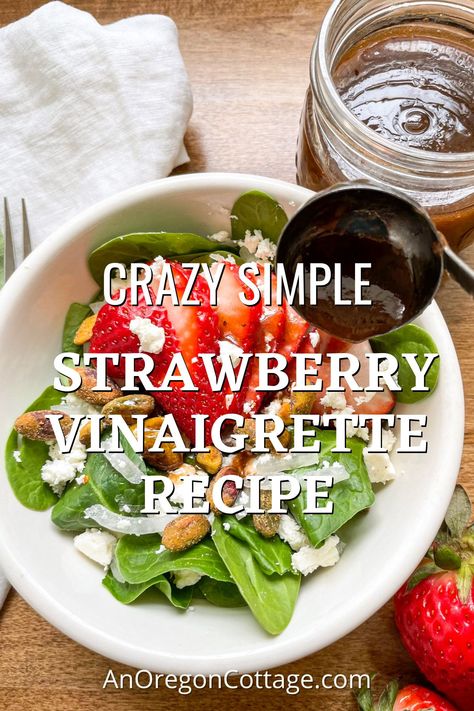 Oregon Cottage, Strawberry Vinaigrette, Delicious Salad Dressings, Maple Balsamic, That Girl, Grain Bowls, Vinaigrette Recipe, Salad Dressing Recipes Homemade, Healthy Chicken Salad