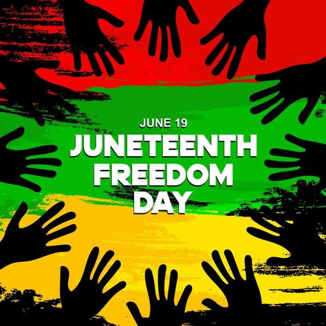 Juneteenth Freedom Day, an annual holiday in America on June 19, Juneteenth Freedom Day. design with texture brush paint Happy Juneteenth Day Images, Happy Juneteenth Images, Juneteenth Images, Human Rights Quotes, Outreach Ideas, Juneteenth Day, Free Preschool Worksheets, Emancipation Day, Civil Rights Leaders