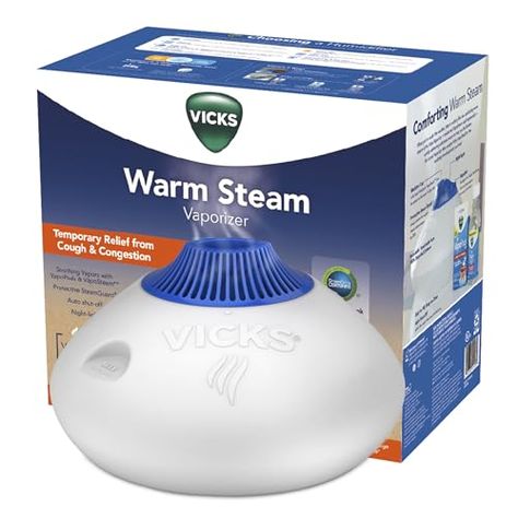 Vicks Humidifier, 5 Gallon Tank, Steam Inhalers, Baby Humidifier, Natural Mouthwash, Congestion Relief, Mist Humidifier, Light Works, Natural Therapy