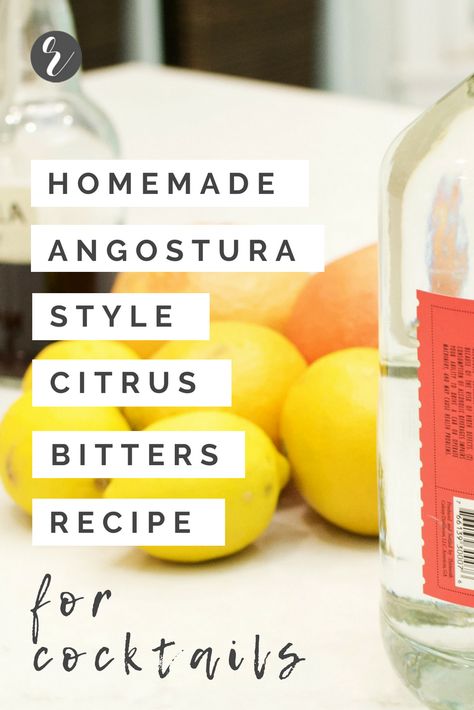 Learn how to make angostura style aromatic citrus bitters from scratch using bittering agents, spices, grain alcohol for Old-fashioned, Manhattan cocktails. Homemade Angostura Bitters Recipe, Cocktail Bitters Recipes, Homemade Bitters For Old Fashioned, Bitters Recipe Diy, Angostura Bitters Recipe, Homemade Bitters Recipe, Orange Bitters Recipe, Bitters Cocktail Recipes, Homemade Bitters