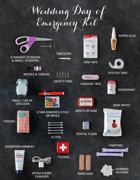 Wedding Day Emergency Kit, Wedding Emergency Kit, Wedding Kit, Wedding Planning Timeline, Future Wedding Plans, Wedding Prep, Cute Wedding Ideas, Wedding Preparation, Wedding Checklist