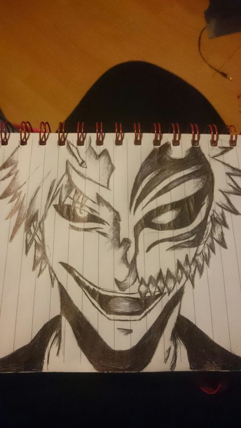 My own pen drawing of Ichigo from Bleach Piece Of Me, Pen Drawing, Bleach, Pen, Drawings, Fictional Characters, Art