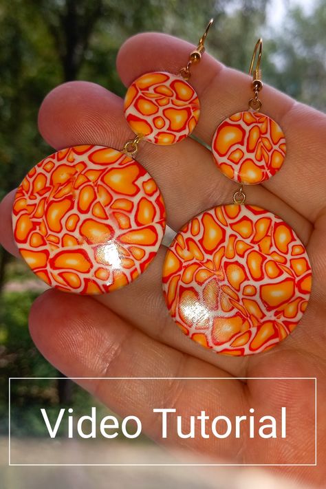 A video on how to make bright summer polymer clay earrings is already on my YouTube and Patreon. 😁 The video turned out to be very detailed, and the earrings look very cool. #maksimmantuli #polymerclay #fimo #sculpey #tutorial #clay #earrings #jewelry #bohoearrings Polymer Clay On Wood, Cane Tutorial Polymer Clay, How To Make Clay Earrings Shiny, Making Clay Earrings Videos, Polymer Clay Basics, Making Earrings With Clay, Fimo Jewelry Ideas, How To Make Clay Earrings Videos, Bead And Clay Earrings