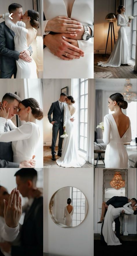 Bride And Groom Getting Ready Together, Wedding Day Getting Ready Photos, Wedding Story Ideas, Bride Photoshoot Studio, Bride And Groom Poses Ideas, Christmas Wedding Pictures, Bride Photoshoot Poses, Bridal Shoot Ideas, Groom Shoot