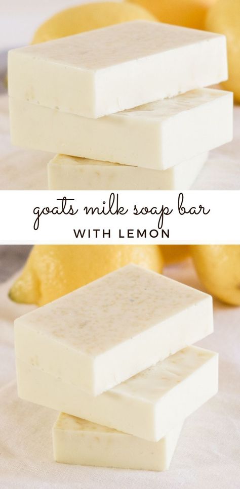 Making Goat Milk Soap Easy Diy, Homemade Hand Soap Bars, Homemade Soap For Dry Skin, Homemade Body Bar Soap, Goat Milk Lotion Bar Recipe, Goat Milk Melt And Pour Soap Recipes, Diy Face Soap Bar, Melt And Pour Goats Milk Soap Recipe, Goats Milk Melt And Pour Soap Recipes