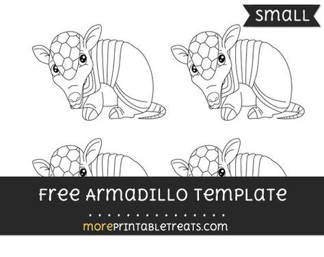 Free Armadillo Template - Small Armadillo Template, An Animal, Cut Out, Felt, Gift Ideas, Gifts