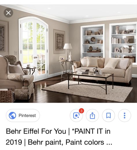 Behr Eiffel For You, Eiffel For You Paint Behr, Home Paint Color, New House Living Room, Hallway Inspiration, Behr Paint, Reno Ideas, Paint Colors For Living Room, Home Reno