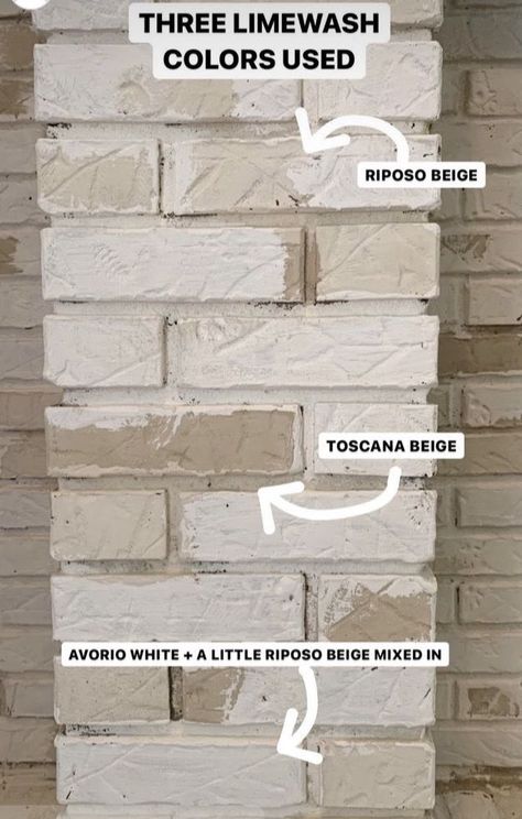 As we get closer to the official beginning of fall and fireplace season, I put together some examples of unique artistic techniques for painting your brick fireplace with Romabio Classico Limewash. How are these fireplace updates unique? Instead of choosing just one of the beautiful and timeless colors from our Whites & Neutrals Collection, these designers and PROs combined more than one color to get a fantastic look! Fireplace Updates, White Wash Fireplace, Kitchen Brick, Lime Wash Brick, Stone Fireplace Makeover, Painted Brick Exteriors, Stacked Stone Fireplaces, Fireplace Redo, Painted Brick Fireplace