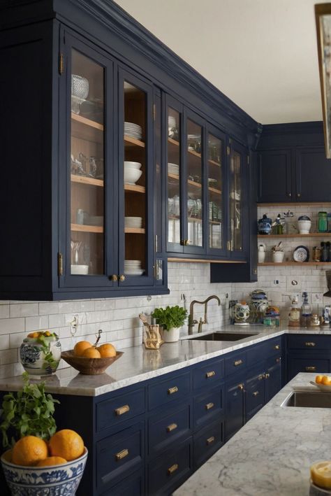 Discover why Sherwin Williams Naval is the ultimate choice for kitchen cabinets. Dive into daily routines of an interior designer adding this stunning color to elevate your space.
#ad  


#home
#wallpaint2024
 #color2024
 #DIYpainting
 ##DIYhomedecor
 #Fixhome Naval Sherwin Williams Kitchen, Kitchen Ideas With Blue Cabinets, Kitchen Pallete Color, Blue Colors For Kitchen Cabinets, Sherwin Williams Naval Kitchen Cabinets, Naval Kitchen Cabinet, Denim Blue Cabinets, Sw Naval Cabinets, Naval Sherwin Williams Cabinets