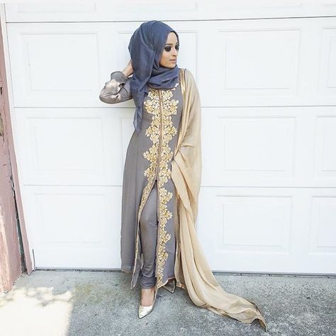 @therealellenk Pakistani Outfit Ideas, How To Wear Hijab, New Hijab, Salwar Kamiz, Desi Clothes, Hijab Chic, Hijabi Outfits, Asian Outfits, Hijabi Fashion