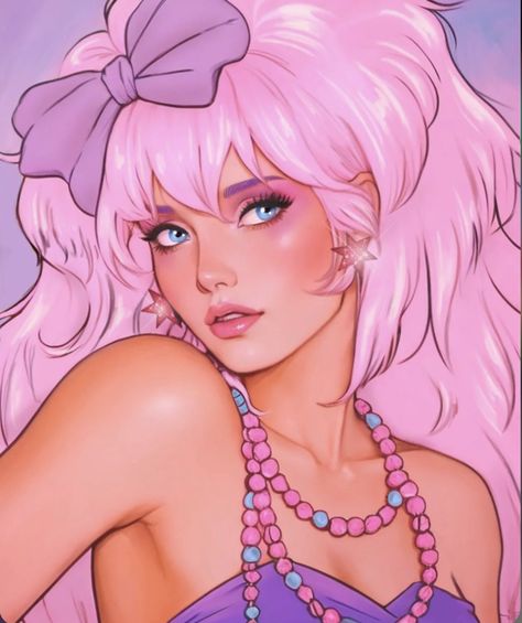 Jem And The Holograms Misfits, 80s Artwork, Gem And The Holograms, Jem Costume, Jem Cartoon, Best 80s Cartoons, Jem Doll, Girly Pics, Cartoon Fanart