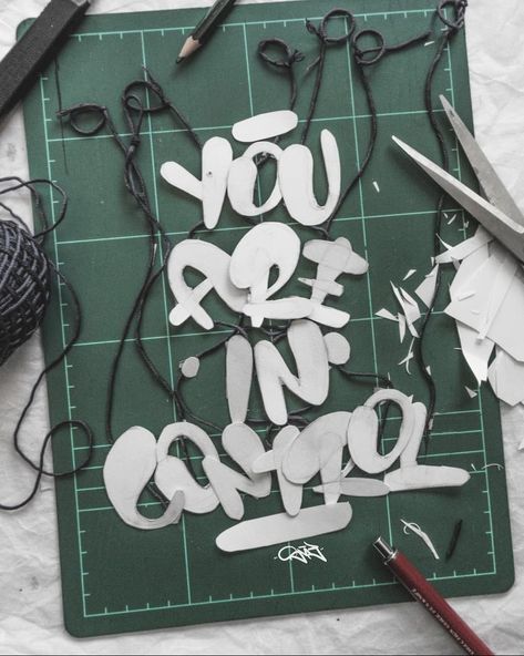 snooze one - lettering artist on Instagram: “You are in control!  After I saw yesterday the latest post of @jamesllewis, I knew I had to try something different. 🙏  So I stood up extra…” Hand Lettering Inspiration, Lettering Inspiration, Stood Up, English Class, Graffiti Lettering, Something Different, Artist On Instagram, 로고 디자인, Stand By Me