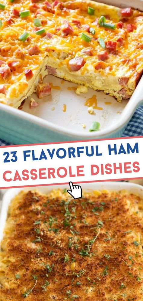 Transform your leftover ham into 23 flavorful casseroles that are easy and delicious! Perfect for family meals—click here for creative recipe ideas! Ground Ham Recipes Meals, Leftover Ham Slow Cooker Recipes, Spiral Ham Leftovers, Leftover Ham Recipes Dinners Healthy, Leftover Ham Recipe, Cubed Ham Recipes, What To Make With Leftover Ham, What To Do With Leftover Ham, Leftover Spiral Ham Recipes