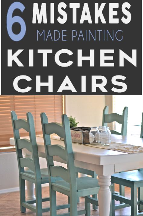 Before you start your project learn how to do it correctly with this great tutorial on how to paint kitchen chairs correctly Painting Kitchen Chairs, Painted Kitchen Tables, Kitchen Table Makeover, Paint Kitchen, Painting Kitchen, Chair Makeover, Painted Chairs, Art Chair, Interior Design Diy