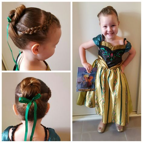 Coronation Hairstyles, Elsa Musical, Anna Hair, Toddler Princess Dress, Princess Dress Up, Princess Anna, Girls Hair, Mini Me, About Hair