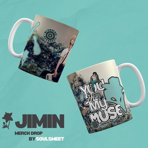 🤍 Product Drop: Jimin BTS Muse Mug 🤍 I’m glad to be back after so long and what a wonderful time to present you with Jimin Muse Merch Collection than today 👀 The inspiration behind this beautiful art piece is our MUSE Jimin obviously. I wanted to incorporate everything that this album stands for. So, I hope you like it! 🫂 Mug Details: ☕️ 11 Ounces/ 325 ml ☕️ White Colour ☕️ Ceramic ☕️ Glossy Finish Since this is my first mug design, please cherish it forever and take a sip of warm coff... Bts Merchandise, Jungkook Tshirt Design, Bts Official Merch, Kpop Fan Merchandise T-shirt With Crew Neck, Kpop Fan Merchandise Graphic T-shirt, Wonderful Time, Bts Jimin, Mug Designs, Beautiful Art