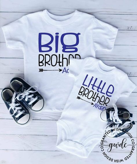 Trendy Kids Clothes, Big Brother Little Brother, New Big Brother, Announcement Pictures, Matching Tshirts, Trendy Kids Outfits, Big Brother Shirt, Matching Hoodies, Sibling Shirts